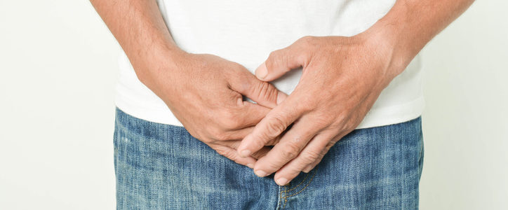 man with bladder problem