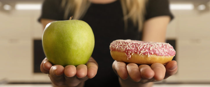 apple and donut